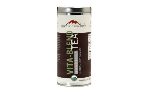 Image of Vita-blend herbal tea in a retail ltin