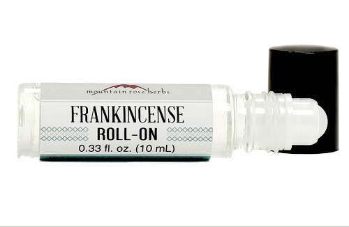 Image of roll-on bottle with frankincense eo oil